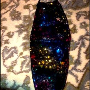 Black Multi Color Face Mask